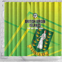 British Virgin Islands Football Shower Curtain Come On The Nature Boys