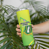 Custom British Virgin Islands Football Skinny Tumbler Come On The Nature Boys