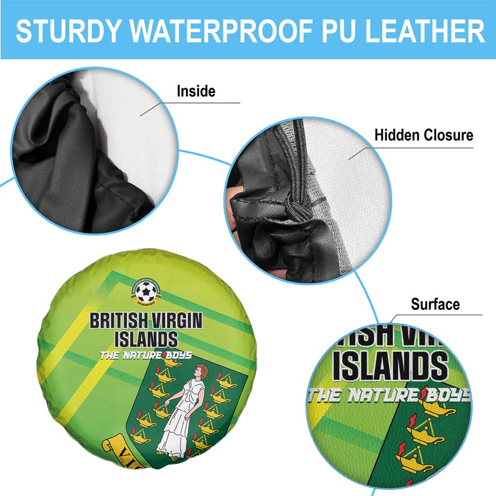 British Virgin Islands Football Spare Tire Cover Come On The Nature Boys