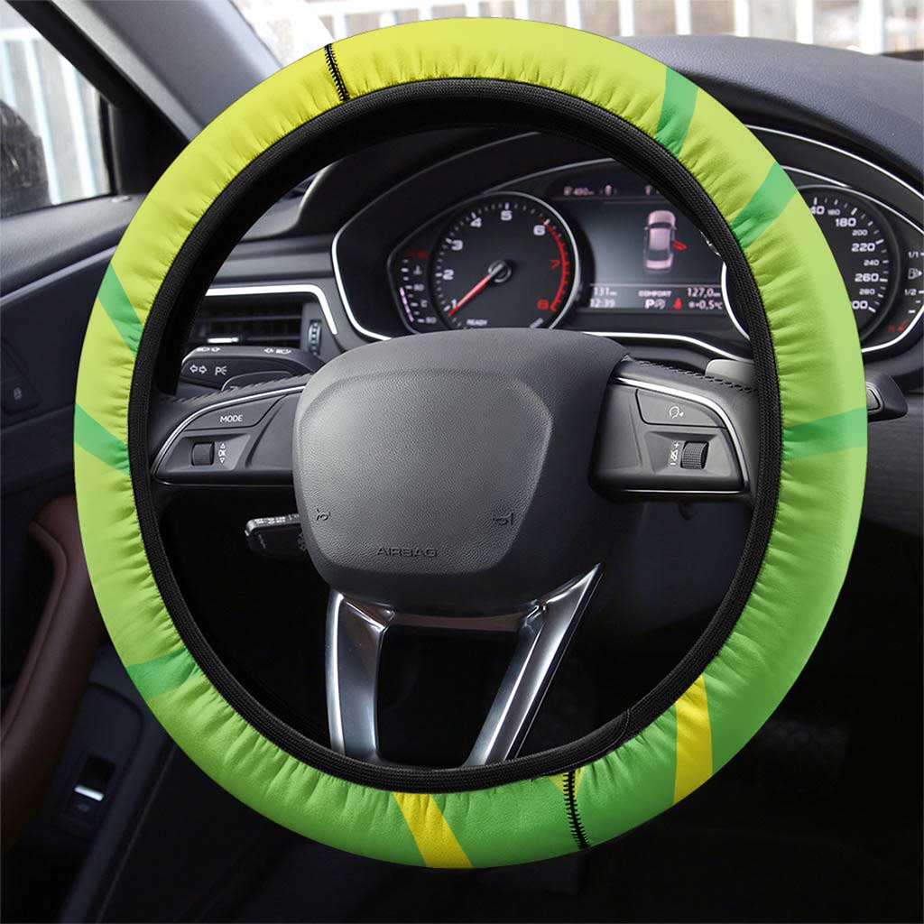 British Virgin Islands Football Steering Wheel Cover Come On The Nature Boys