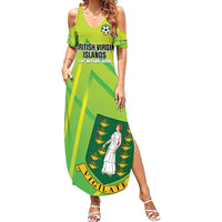 Custom British Virgin Islands Football Summer Maxi Dress Come On The Nature Boys