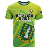Custom British Virgin Islands Football T Shirt Come On The Nature Boys