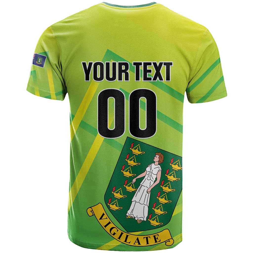 Custom British Virgin Islands Football T Shirt Come On The Nature Boys