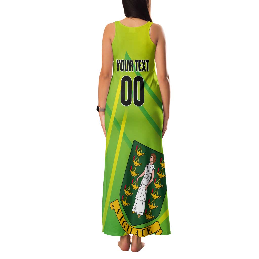 Custom British Virgin Islands Football Tank Maxi Dress Come On The Nature Boys