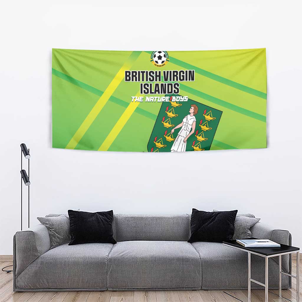 British Virgin Islands Football Tapestry Come On The Nature Boys