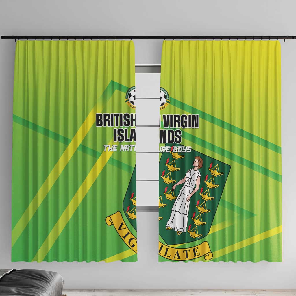 British Virgin Islands Football Window Curtain Come On The Nature Boys