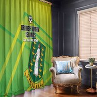 British Virgin Islands Football Window Curtain Come On The Nature Boys