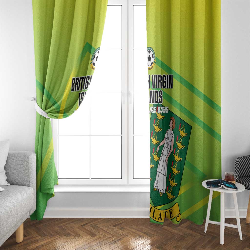 British Virgin Islands Football Window Curtain Come On The Nature Boys