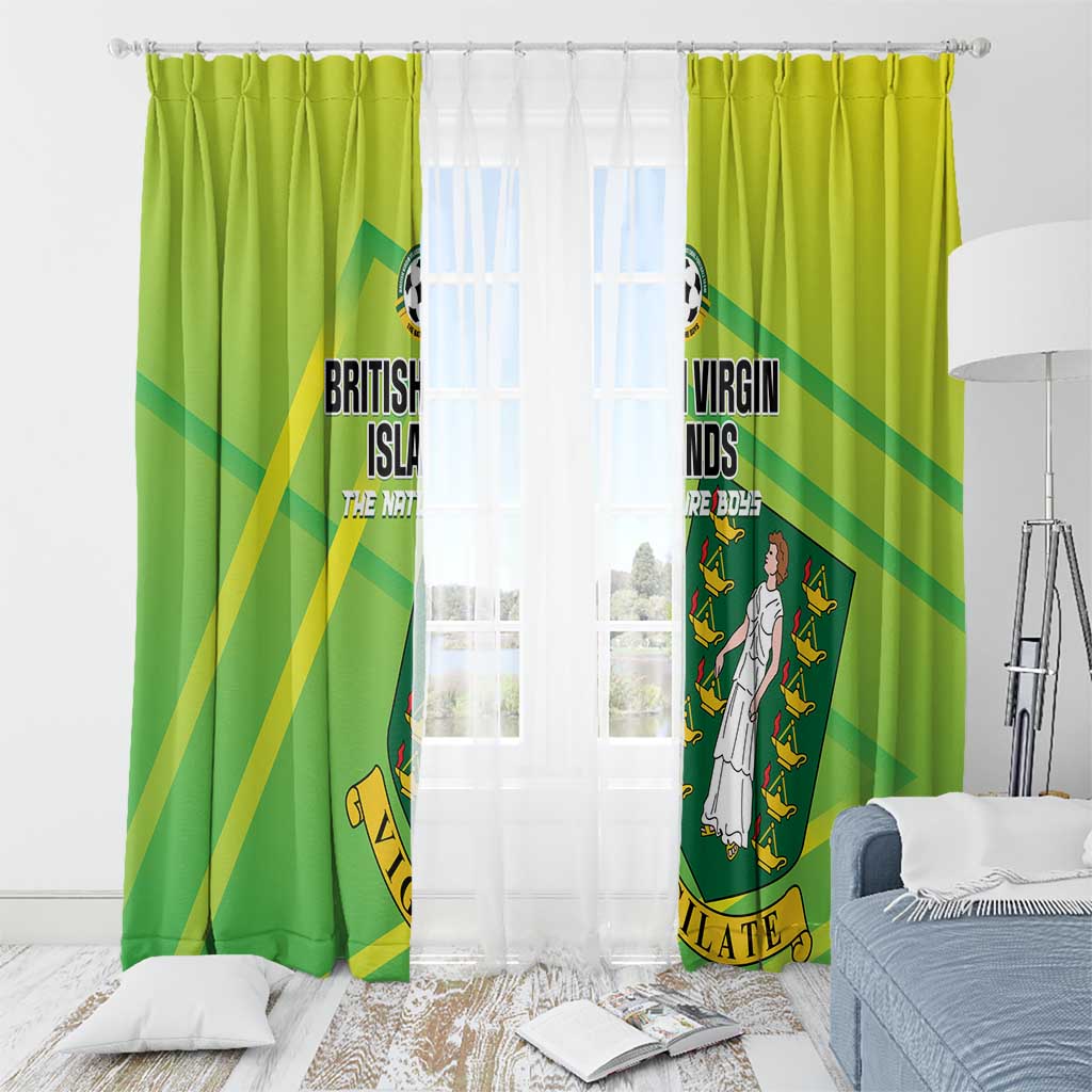 British Virgin Islands Football Window Curtain Come On The Nature Boys