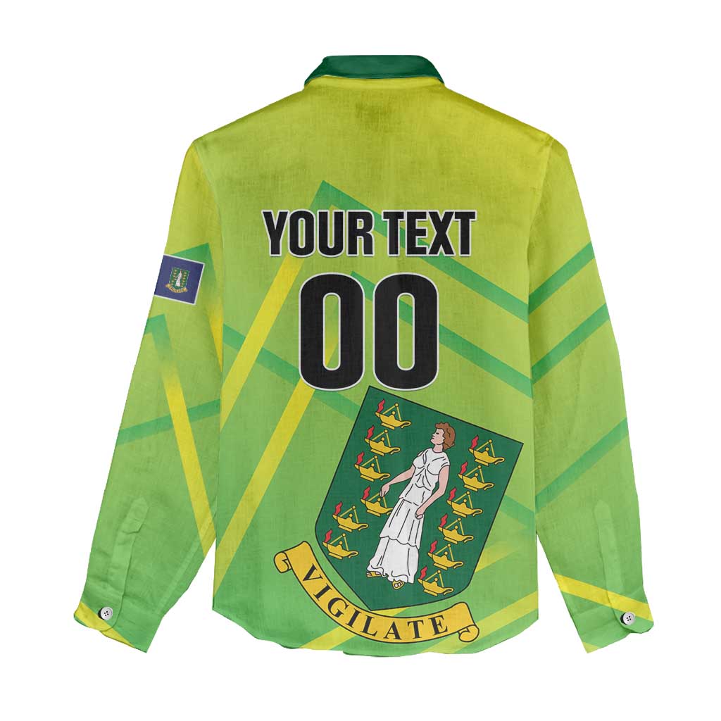 Custom British Virgin Islands Football Women Casual Shirt Come On The Nature Boys