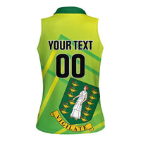 Custom British Virgin Islands Football Women Sleeveless Polo Shirt Come On The Nature Boys