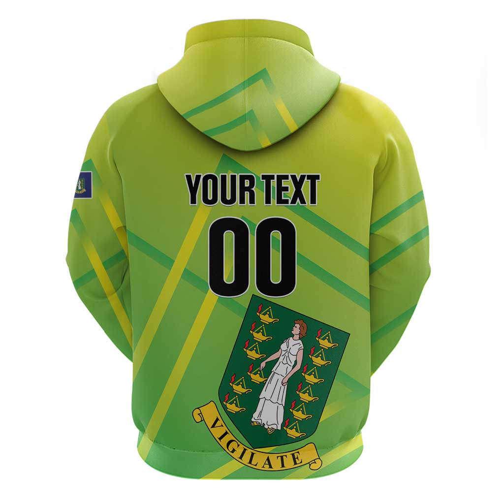Custom British Virgin Islands Football Zip Hoodie Come On The Nature Boys