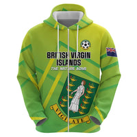 Custom British Virgin Islands Football Zip Hoodie Come On The Nature Boys