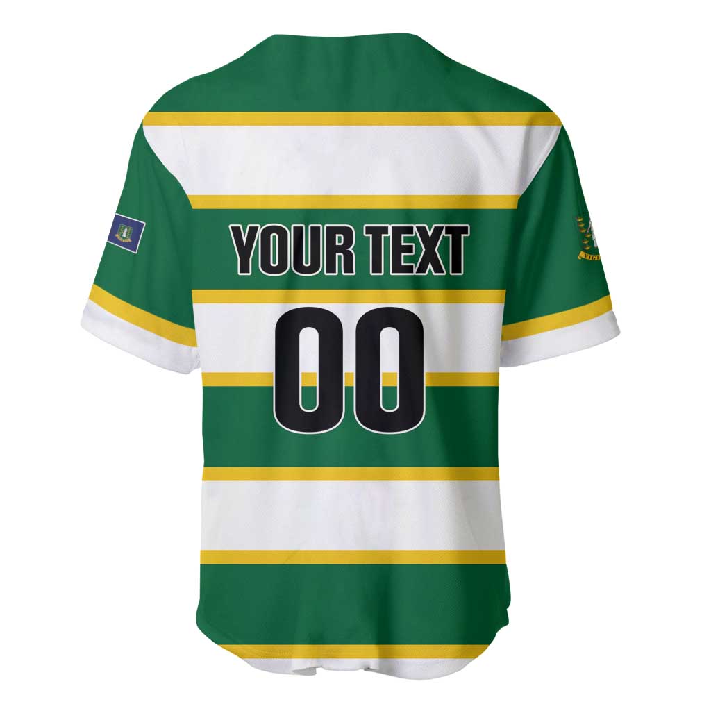Custom British Virgin Islands Rugby Baseball Jersey Team BVI Go Champions