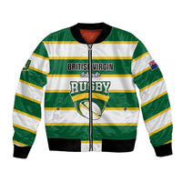 Custom British Virgin Islands Rugby Bomber Jacket Team BVI Go Champions