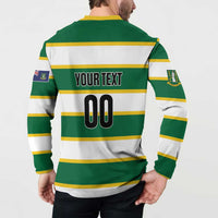 Custom British Virgin Islands Rugby Button Sweatshirt Team BVI Go Champions
