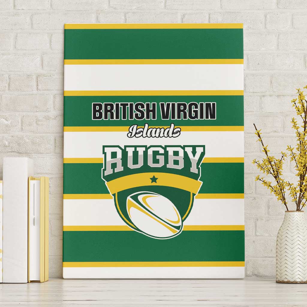 British Virgin Islands Rugby Canvas Wall Art Team BVI Go Champions