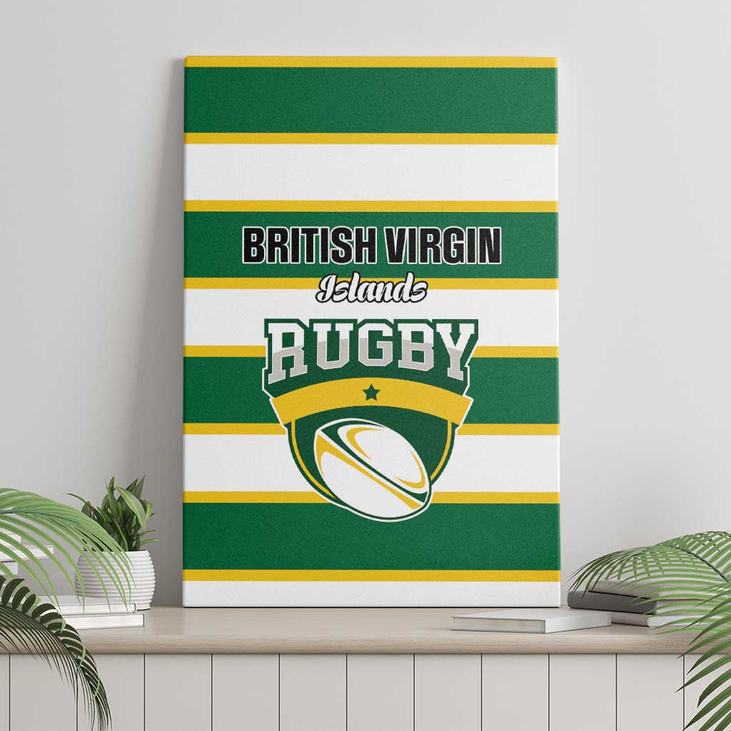British Virgin Islands Rugby Canvas Wall Art Team BVI Go Champions