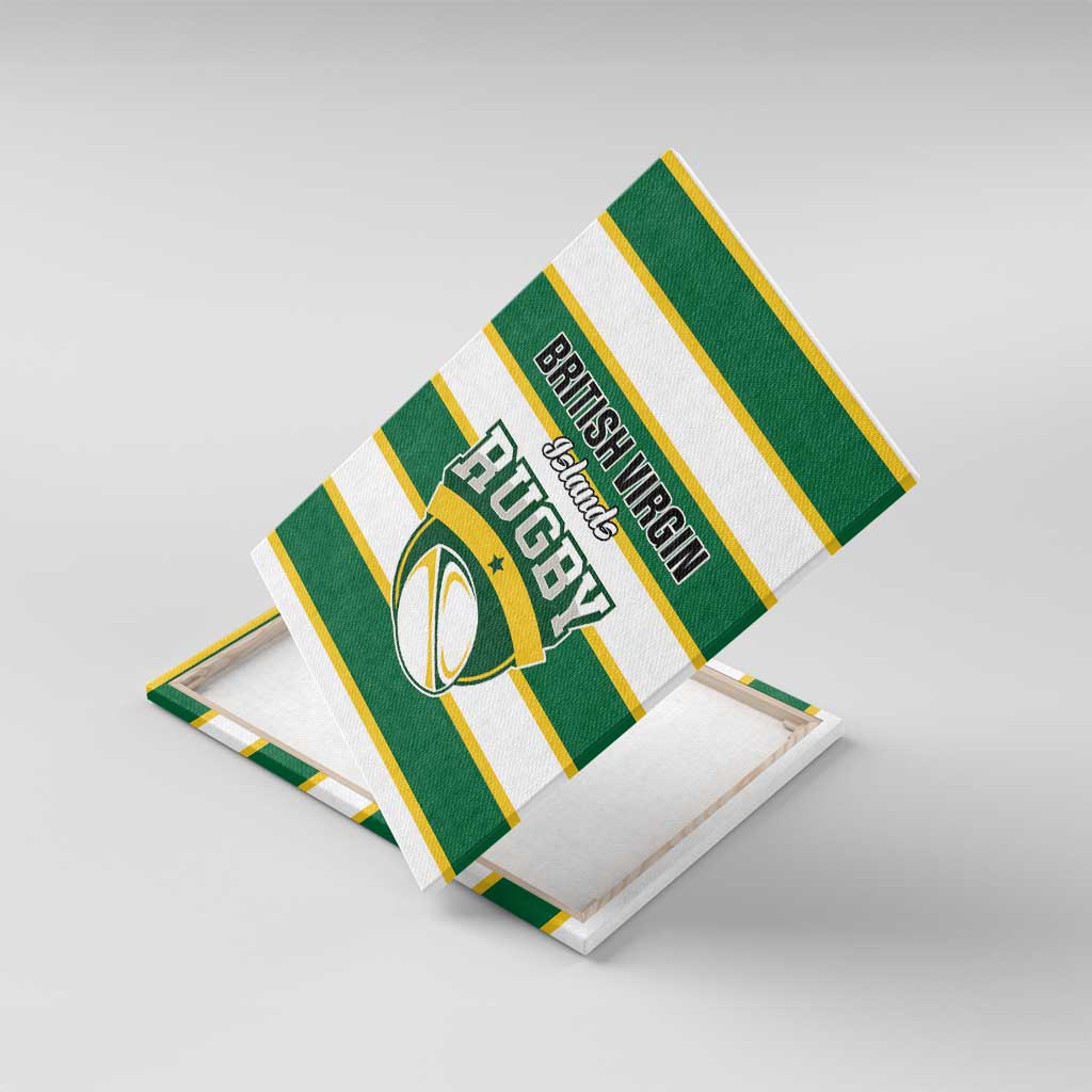 British Virgin Islands Rugby Canvas Wall Art Team BVI Go Champions