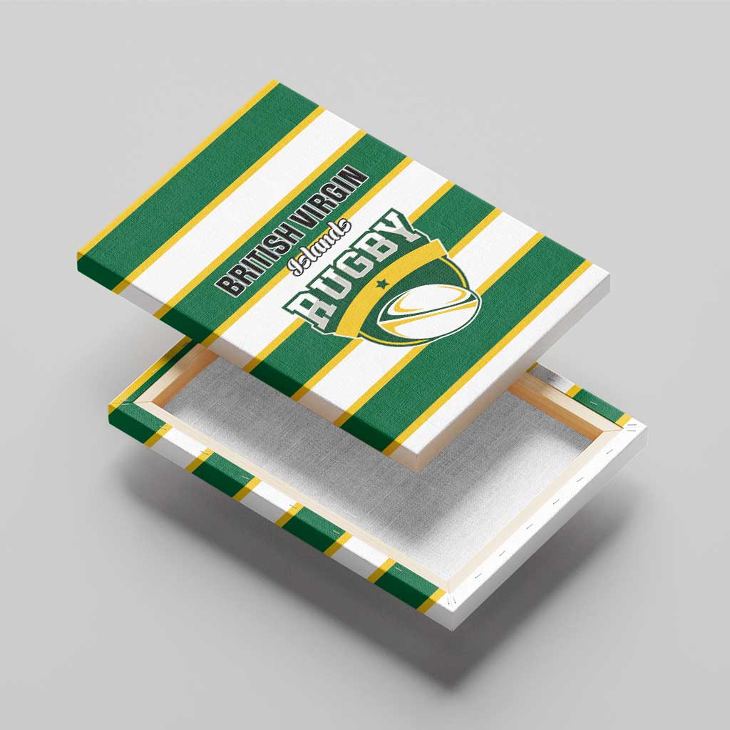 British Virgin Islands Rugby Canvas Wall Art Team BVI Go Champions