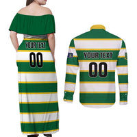 Custom British Virgin Islands Rugby Couples Matching Off Shoulder Maxi Dress and Long Sleeve Button Shirt Team BVI Go Champions