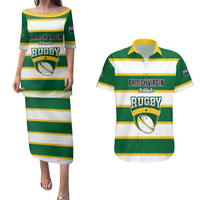 Custom British Virgin Islands Rugby Couples Matching Puletasi and Hawaiian Shirt Team BVI Go Champions