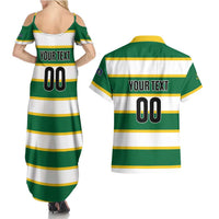 Custom British Virgin Islands Rugby Couples Matching Summer Maxi Dress and Hawaiian Shirt Team BVI Go Champions