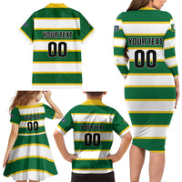 Custom British Virgin Islands Rugby Family Matching Long Sleeve Bodycon Dress and Hawaiian Shirt Team BVI Go Champions
