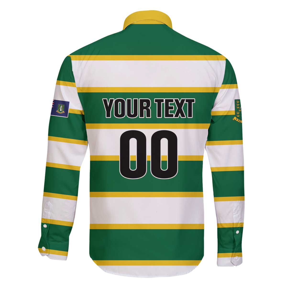 Custom British Virgin Islands Rugby Family Matching Off The Shoulder Long Sleeve Dress and Hawaiian Shirt Team BVI Go Champions