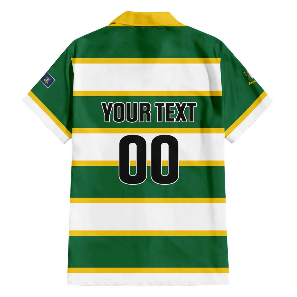 Custom British Virgin Islands Rugby Family Matching Puletasi and Hawaiian Shirt Team BVI Go Champions