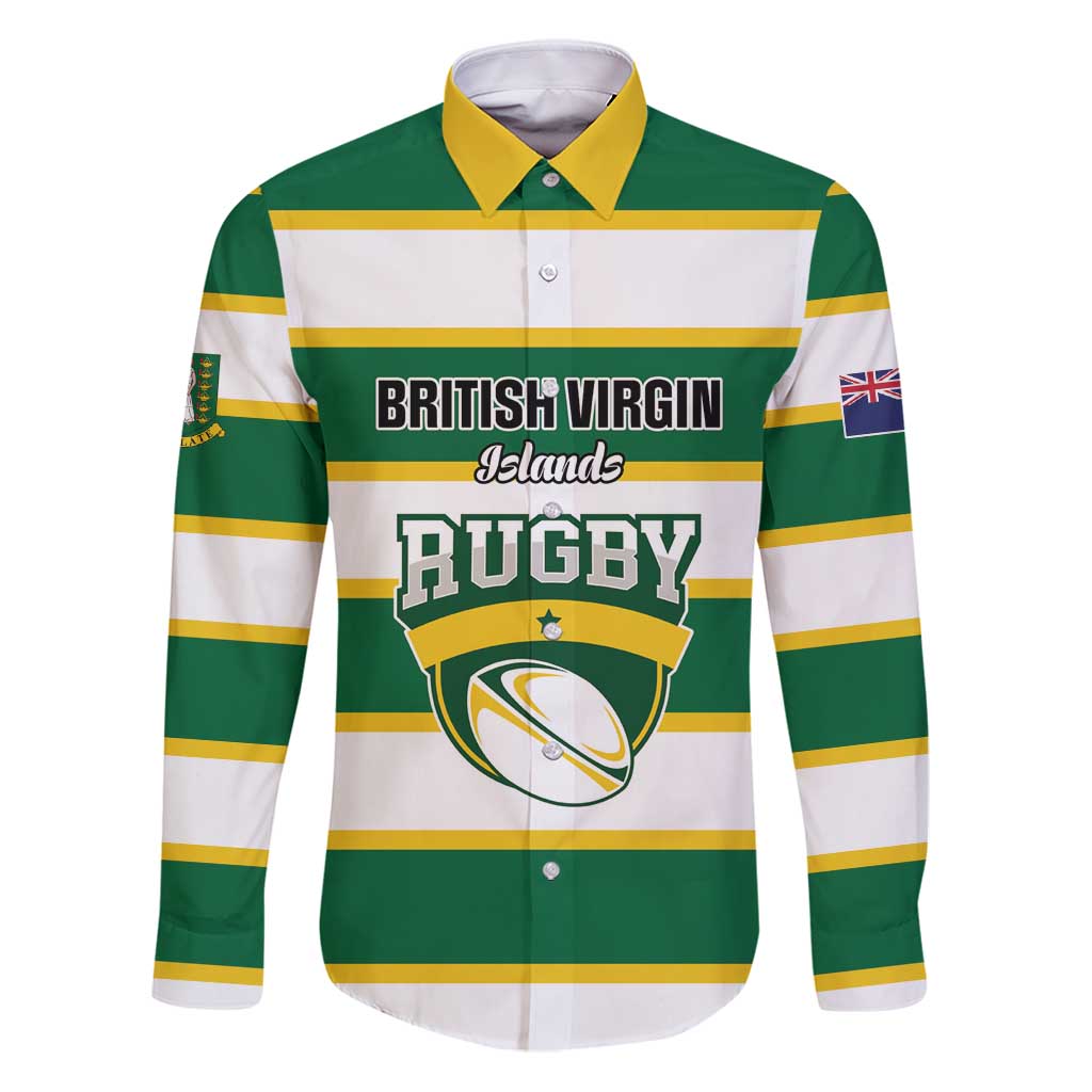 Custom British Virgin Islands Rugby Family Matching Puletasi and Hawaiian Shirt Team BVI Go Champions