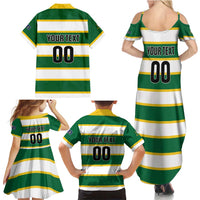 Custom British Virgin Islands Rugby Family Matching Summer Maxi Dress and Hawaiian Shirt Team BVI Go Champions