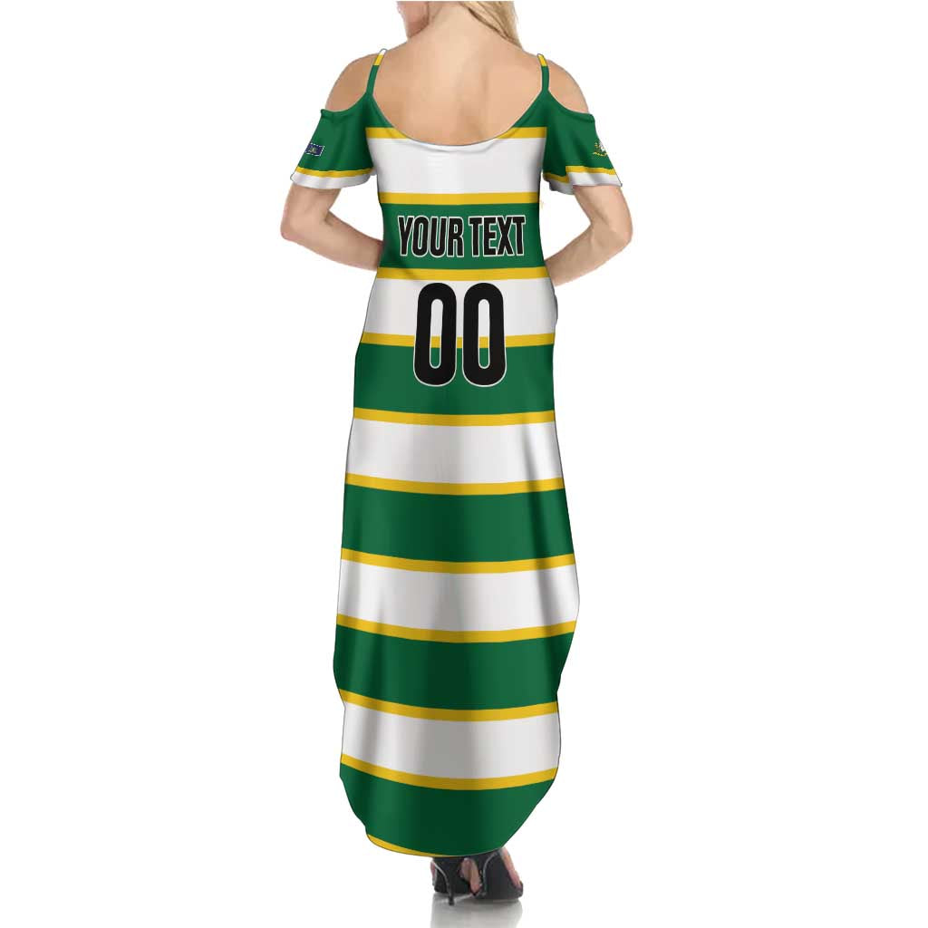 Custom British Virgin Islands Rugby Family Matching Summer Maxi Dress and Hawaiian Shirt Team BVI Go Champions