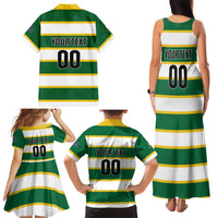 Custom British Virgin Islands Rugby Family Matching Tank Maxi Dress and Hawaiian Shirt Team BVI Go Champions
