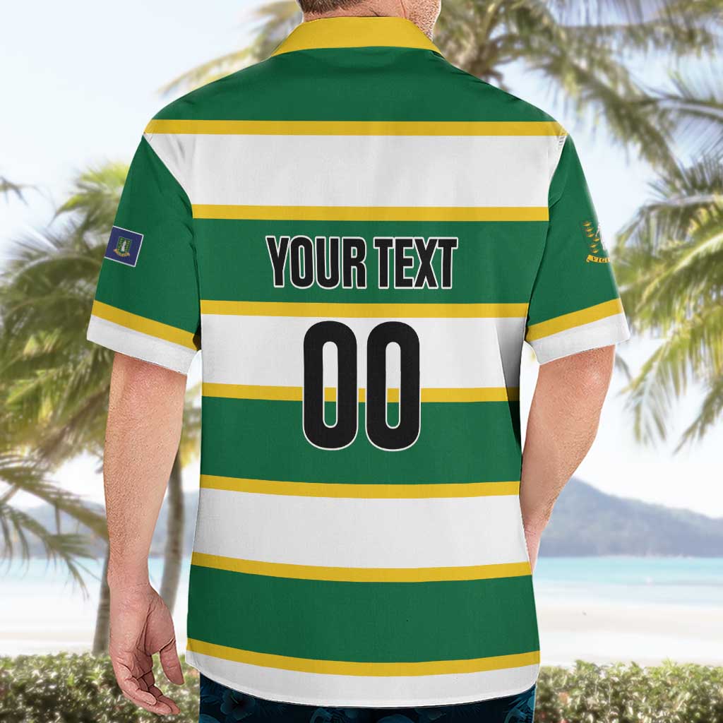 Custom British Virgin Islands Rugby Hawaiian Shirt Team BVI Go Champions
