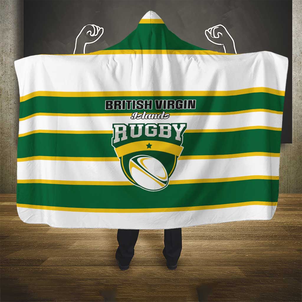British Virgin Islands Rugby Hooded Blanket Team BVI Go Champions