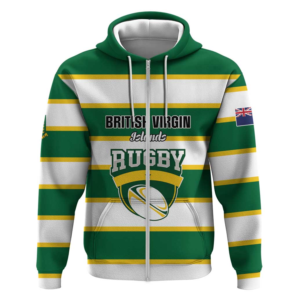 Custom British Virgin Islands Rugby Hoodie Team BVI Go Champions
