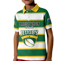 Custom British Virgin Islands Rugby Kid Polo Shirt Team BVI Go Champions