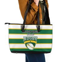 British Virgin Islands Rugby Leather Tote Bag Team BVI Go Champions