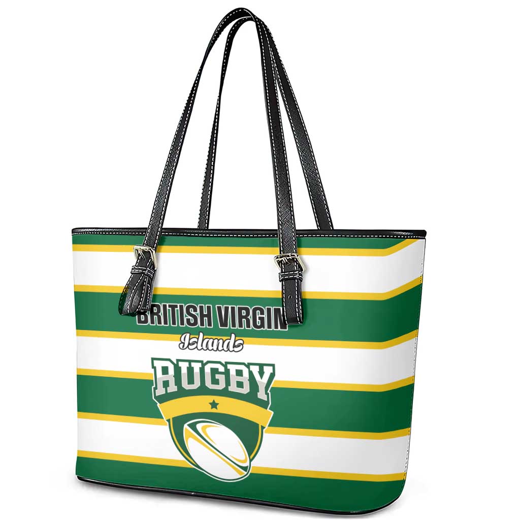 British Virgin Islands Rugby Leather Tote Bag Team BVI Go Champions