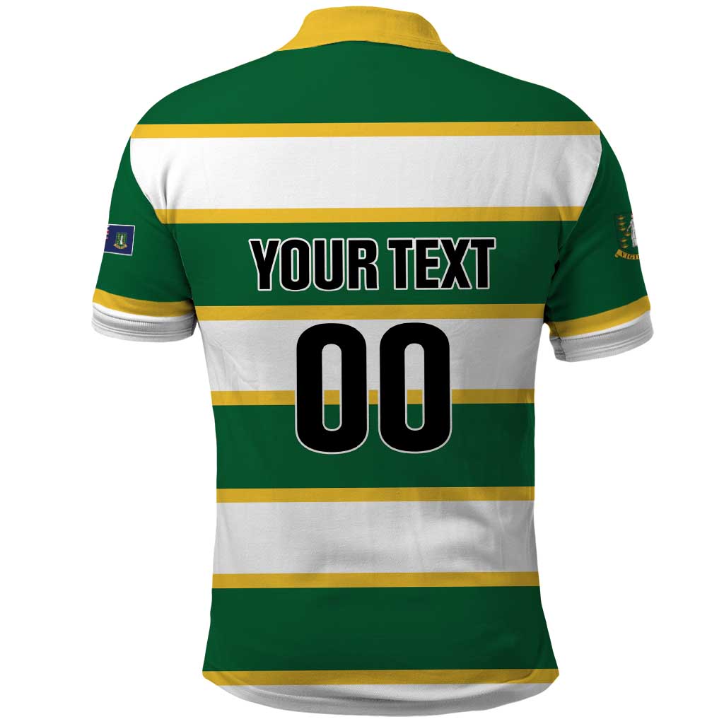 Custom British Virgin Islands Rugby Polo Shirt Team BVI Go Champions