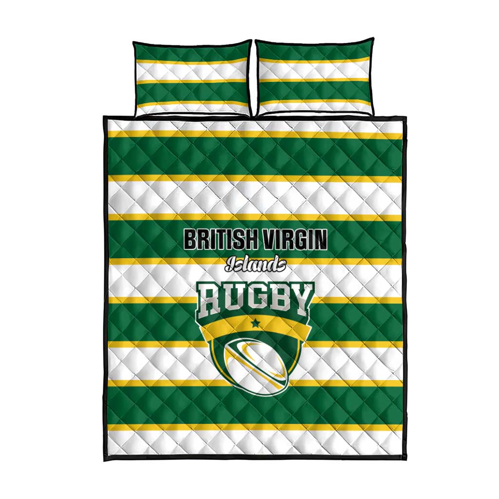 British Virgin Islands Rugby Quilt Bed Set Team BVI Go Champions