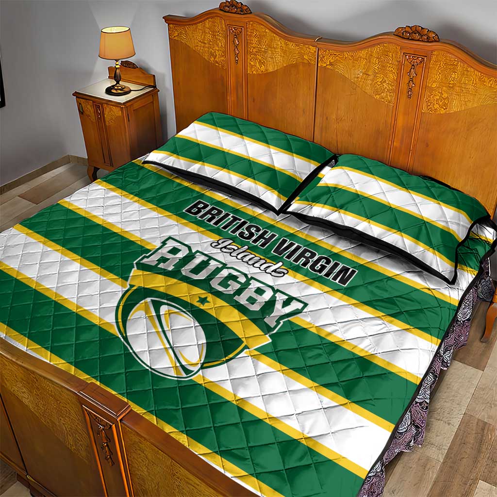 British Virgin Islands Rugby Quilt Bed Set Team BVI Go Champions