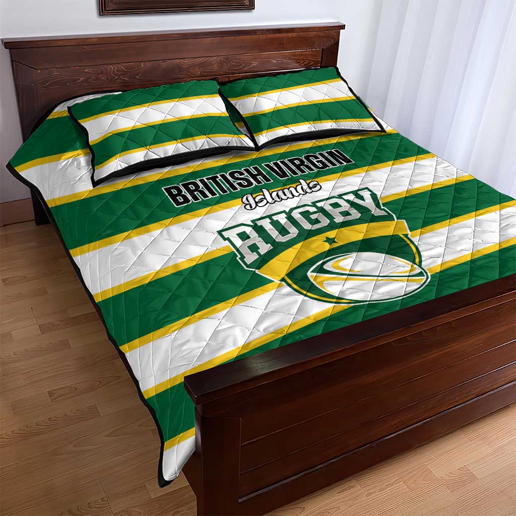 British Virgin Islands Rugby Quilt Bed Set Team BVI Go Champions