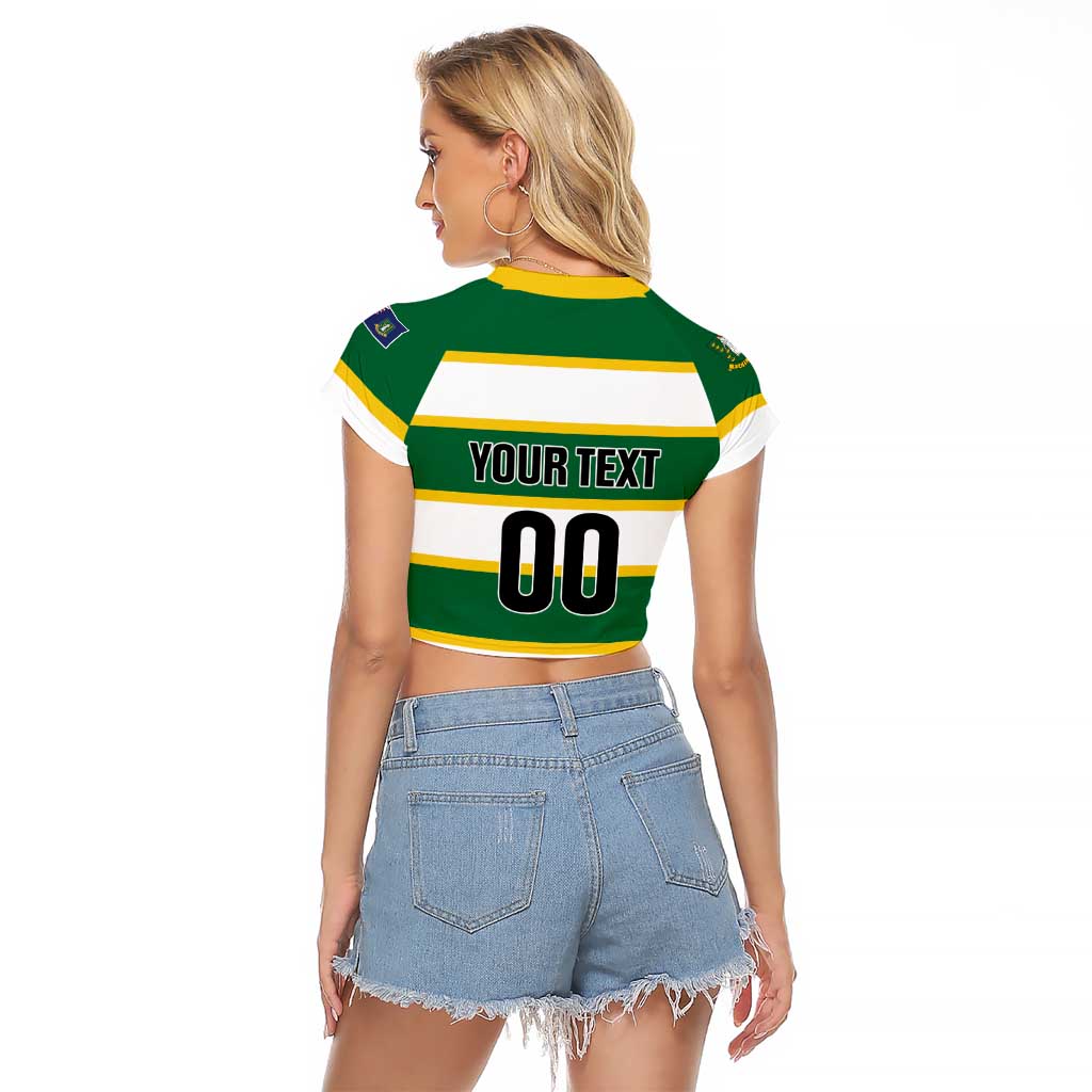Custom British Virgin Islands Rugby Raglan Cropped T Shirt Team BVI Go Champions