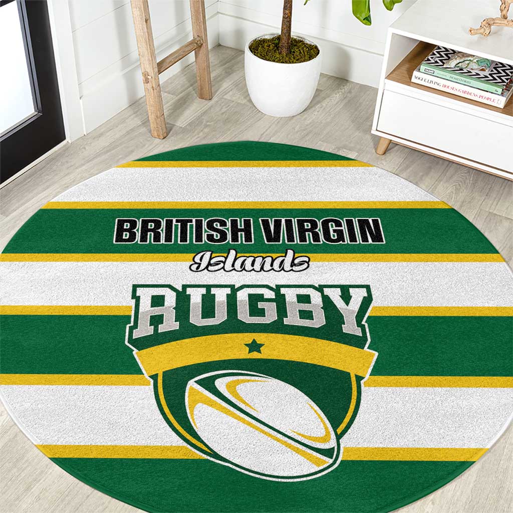 British Virgin Islands Rugby Round Carpet Team BVI Go Champions