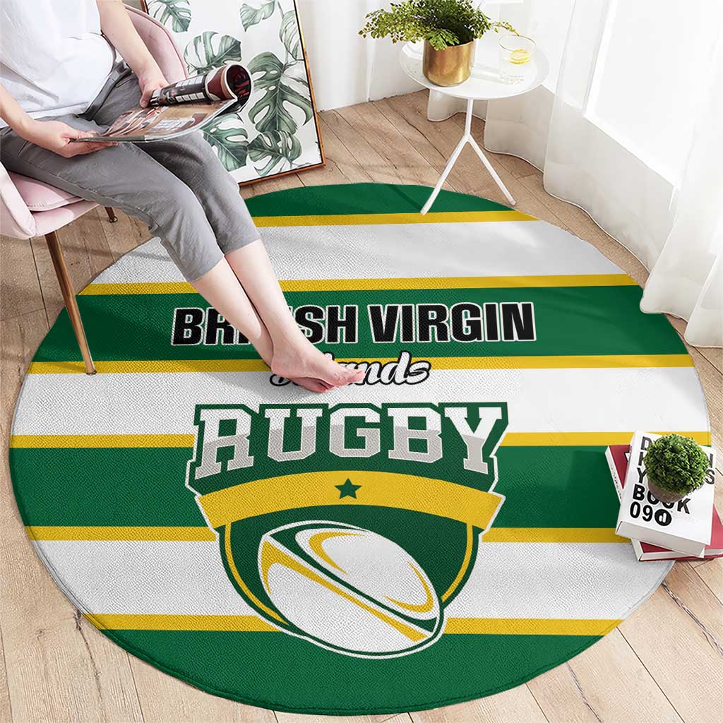 British Virgin Islands Rugby Round Carpet Team BVI Go Champions