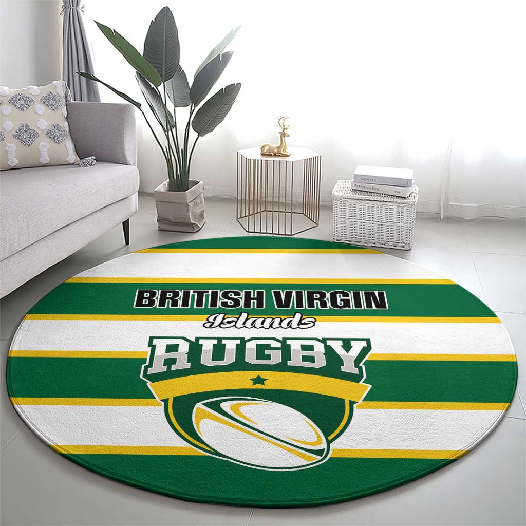 British Virgin Islands Rugby Round Carpet Team BVI Go Champions