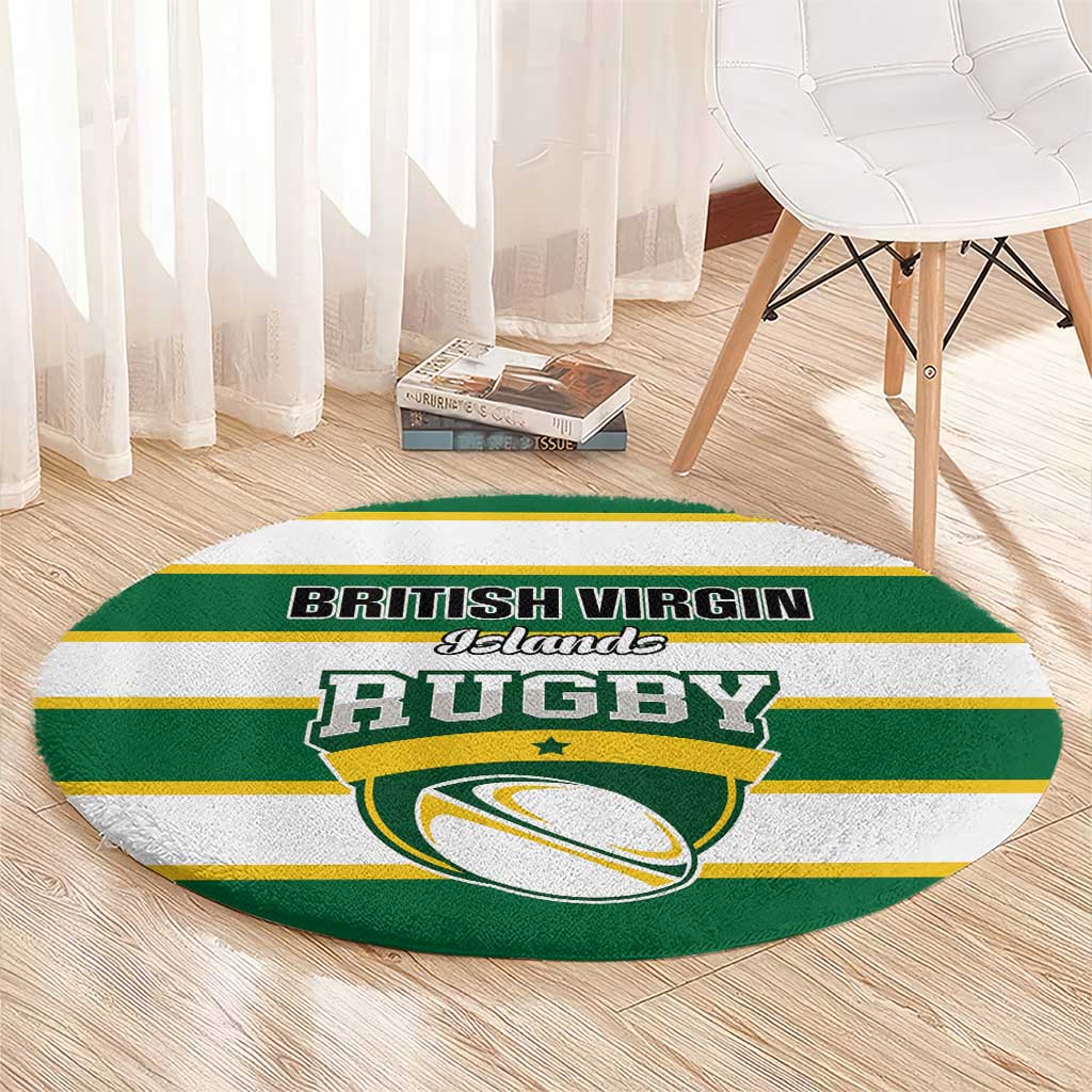 British Virgin Islands Rugby Round Carpet Team BVI Go Champions