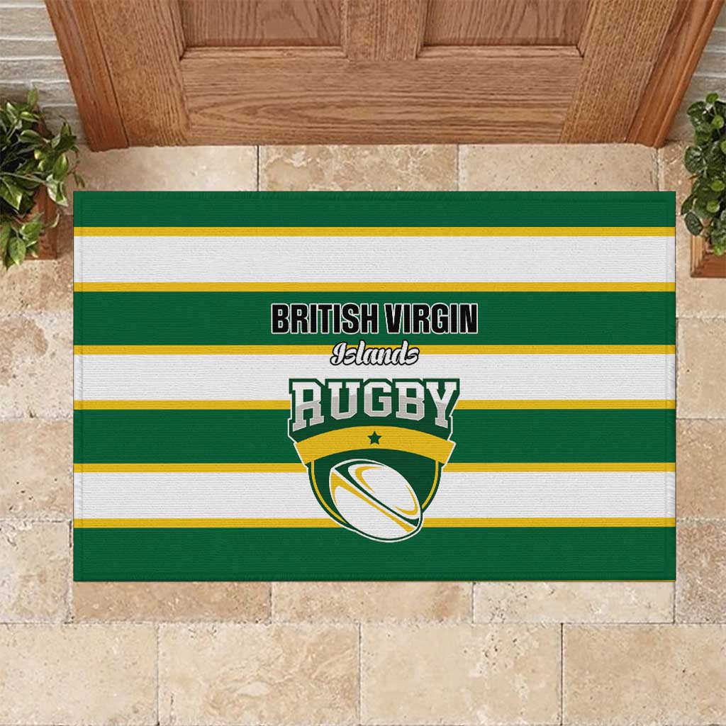 British Virgin Islands Rugby Rubber Doormat Team BVI Go Champions